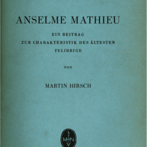 Anselme Mathieu. Ein Beitrag zur Charakteristik des ältesten Felibrige