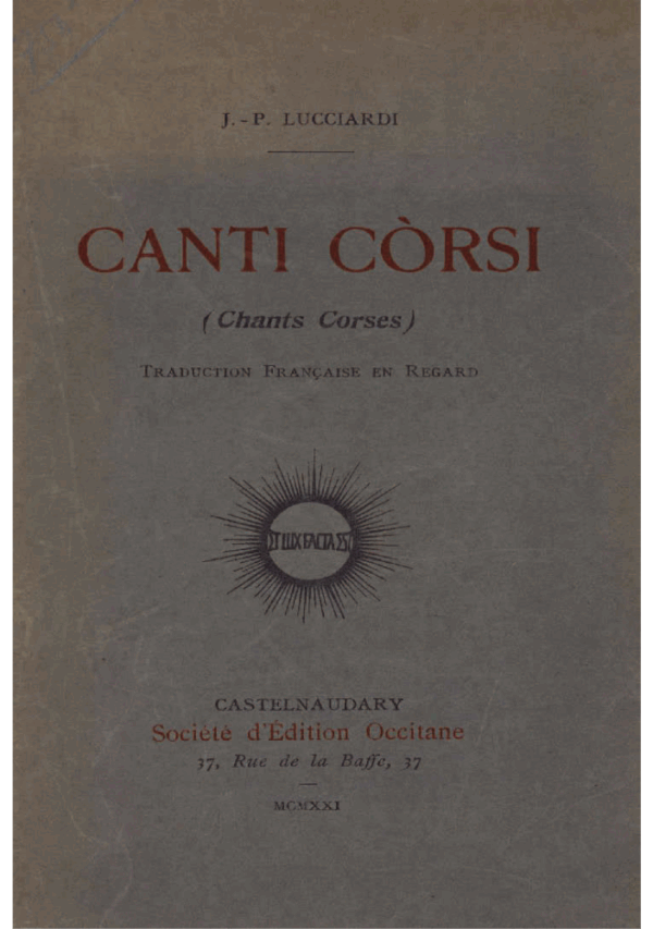 Canti Còrsi