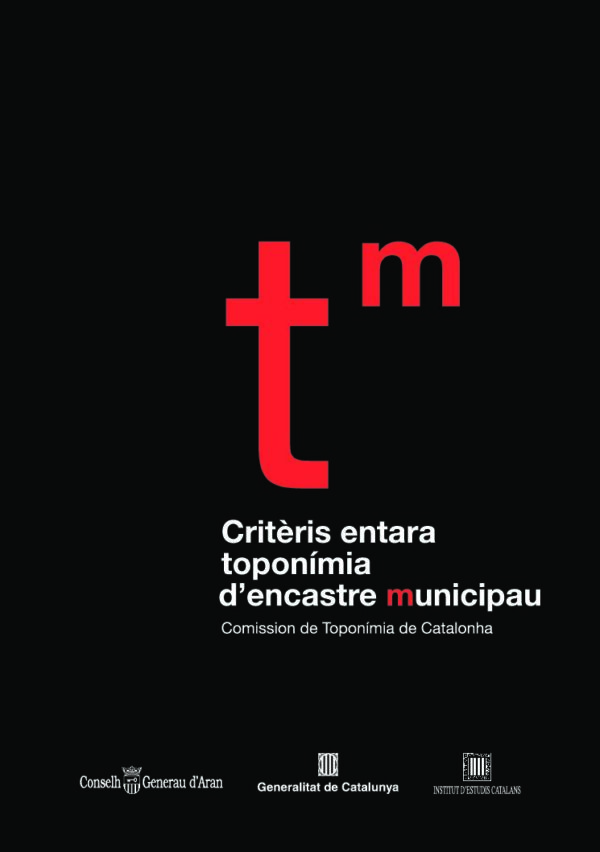 Criteris entara toponímia d'encastre municipau