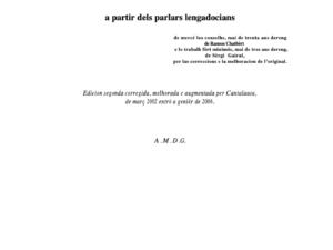 Diccionari General Occitan Cantalausa