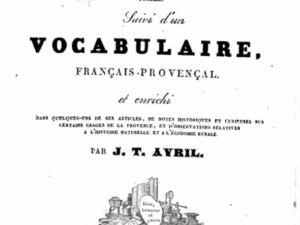 Dictionnaire Provençal-Français suivi d'un Vocabulaire