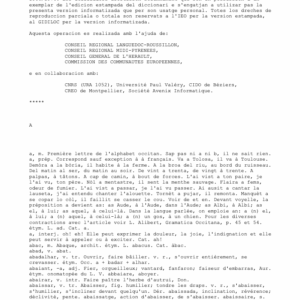 Dictionnaire occitan-français selon les parlers languedociens
