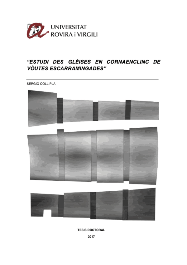 Estudi des glèises en cornaenclinc de vòutes escarramingades