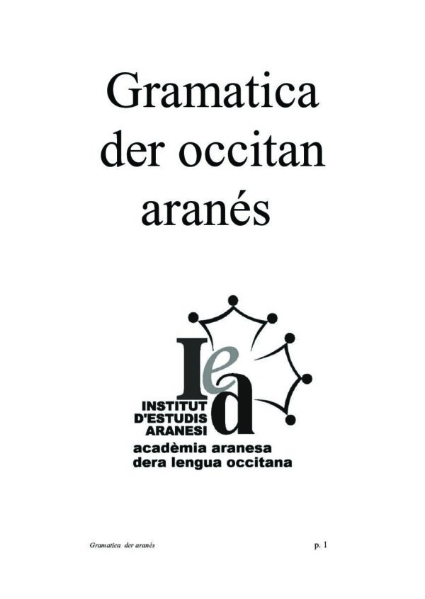Gramatica der occitan aranés