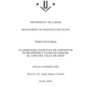 La Identidad colectiva en contextos plurilingües y pluriculturales