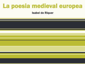 La poesia medieval europea