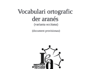 Vocabulari ortografic der aranés